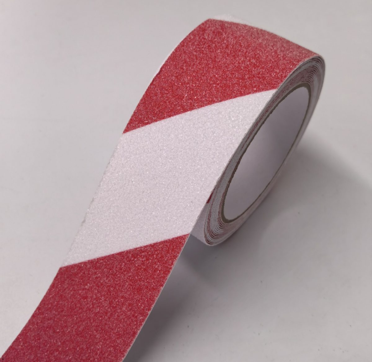 Warning anti-slip tape — red and white stripes