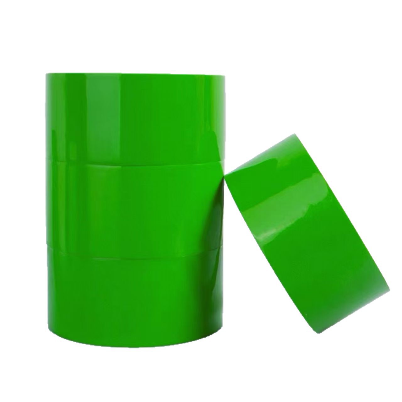 Solid green PET floor marking tape roll