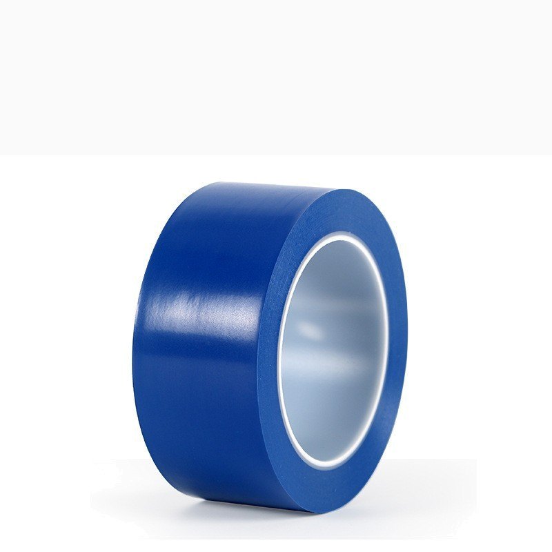 Solid blue PVC vinyl floor marking tape roll, 0.13 mm